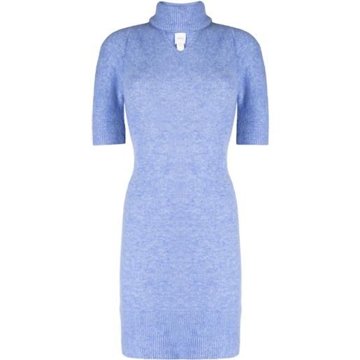 Patou abito con dettaglio cut-out - blu