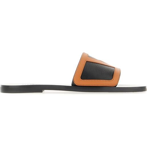 Valentino Garavani sandali slides viva superstar - nero