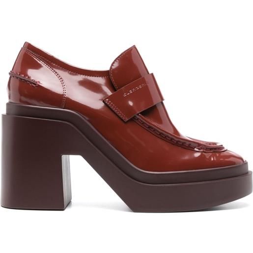 Clergerie mocassini netta 100mm - rosso