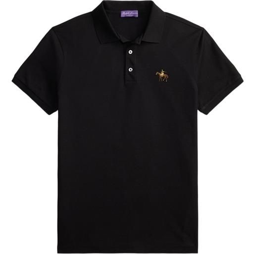 Ralph Lauren Purple Label polo con ricamo - nero