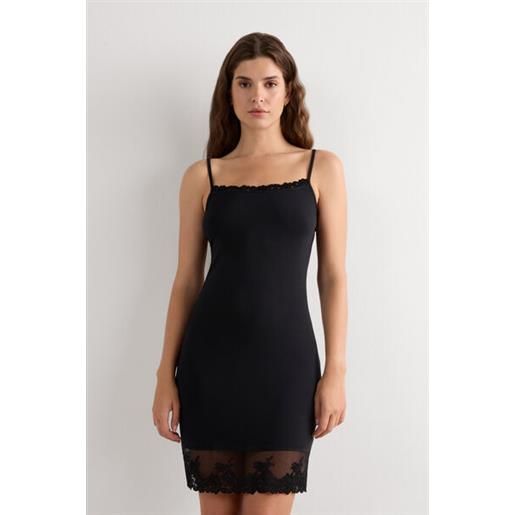 Intimissimi sottoveste in modal pretty flowers nero