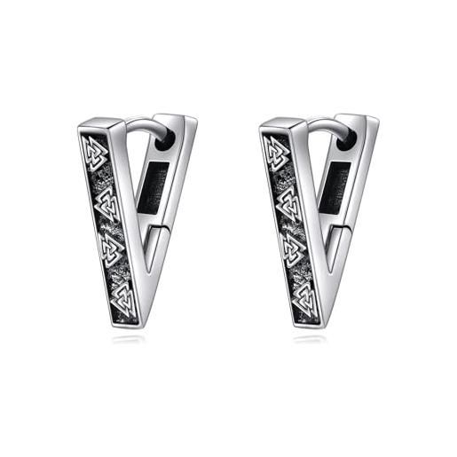 Orecchino a cerchio 18 mm in argento sterling - Italia