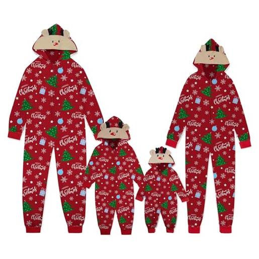 Yekdmxop pigiama natale famiglia set set pigiama natalizio famiglia renna pigiama intero natale babbo natale pigiama di natale coppia christmas pjs abbinato offerta per mamma papà bambino neonato c