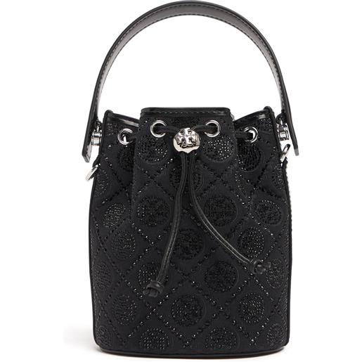 TORY BURCH borsa a secchiello mini t monogram