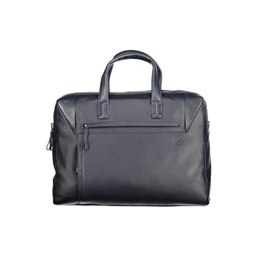 PIQUADRO pan cartella a due manici in pelle porta pc 15.6 a due scomparti