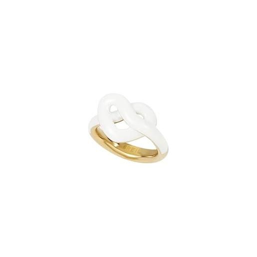 Breil B&Me Anello Donna Knot Love In Acciaio Lucido, Design Minimal Con Cuore Simbolico, Regalo Speciale