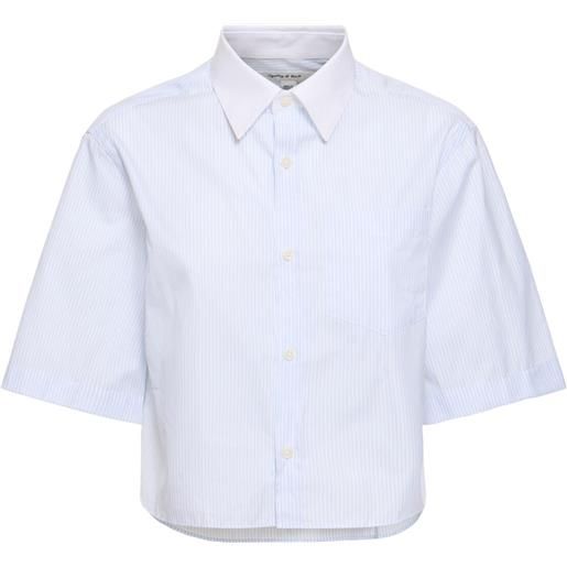 SPORTY & RICH camicia cropped src con ricami