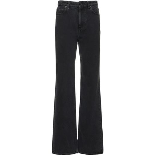 BURBERRY jeans dritti bergen in denim di cotone