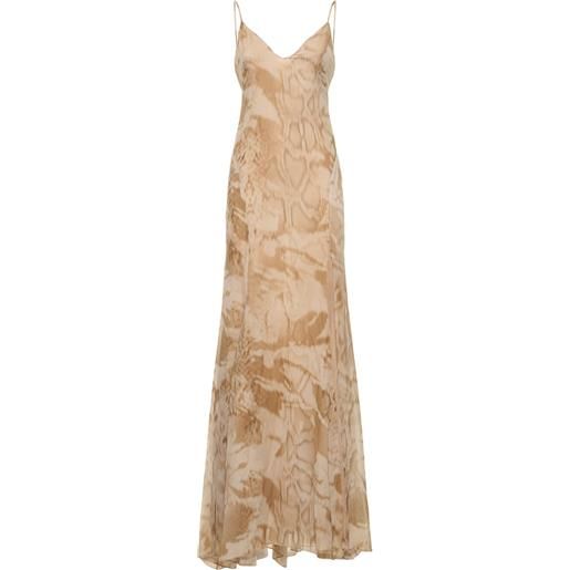 BLUMARINE vestito in viscosa stampata