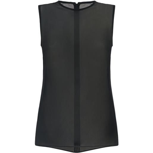 AMI PARIS tank top in seta georgette