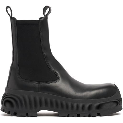 JIL SANDER stivaletti in pelle 35mm
