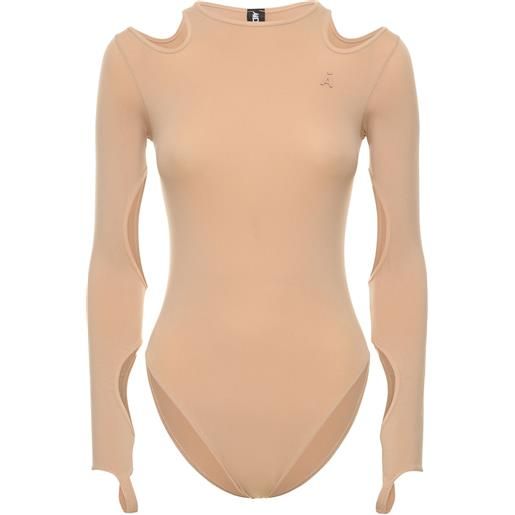 ANDREADAMO body in jersey con cutout