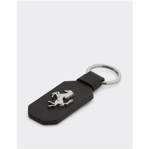 Ferrari portachiavi in pelle con cavallino rampante - altri piccoli articoli in pelle nero os