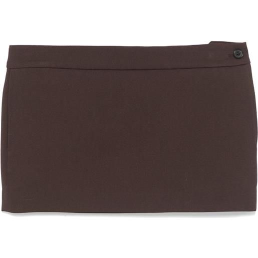 WARDROBE.NYC minigonna micro - marrone