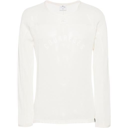 Courrèges t-shirt con stampa - toni neutri