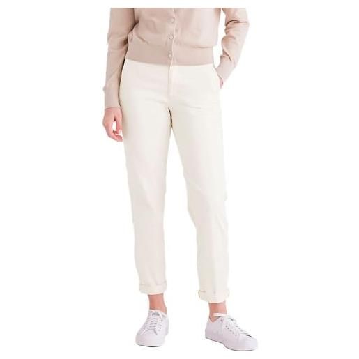 Dockers weekend chino slim fit, tall, pantaloni donna, cub, 26 lungo