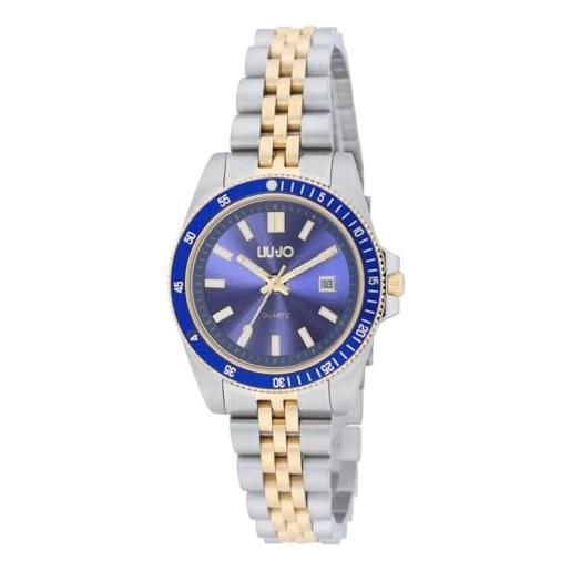Liu Jo orologio analogico al quarzo da donna con cinturino in acciaio inox tlj2321, blu