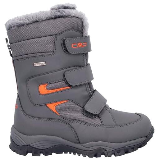 CMP - kids hexis snow boot wp, ttitanio-arancio, 33