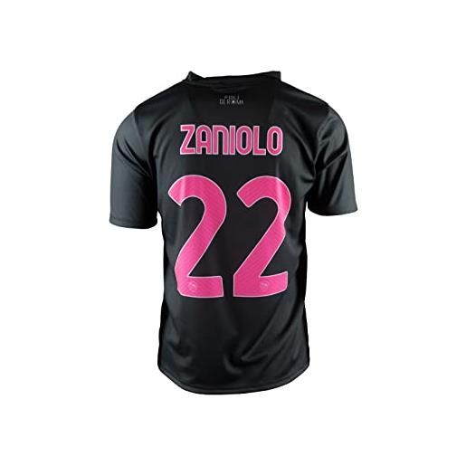 AS Roma maglia replica thd kid 22/23 - zaniolo, nero, 2 anni