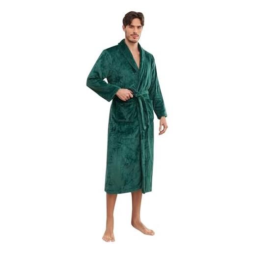 Accappatoio Uomo In Raso - Vestaglia Lussuosa Kimono Con Cintura E Tasche, Regalo Elegante - Foto 4