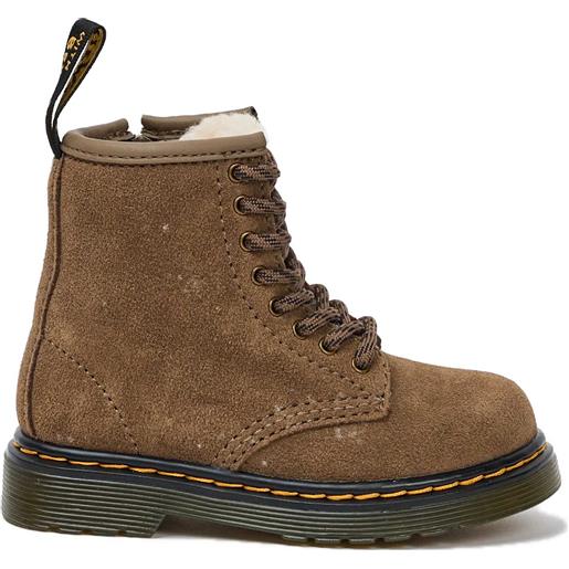 DR MARTENS 1460serena toodler dark khaki bronx suede