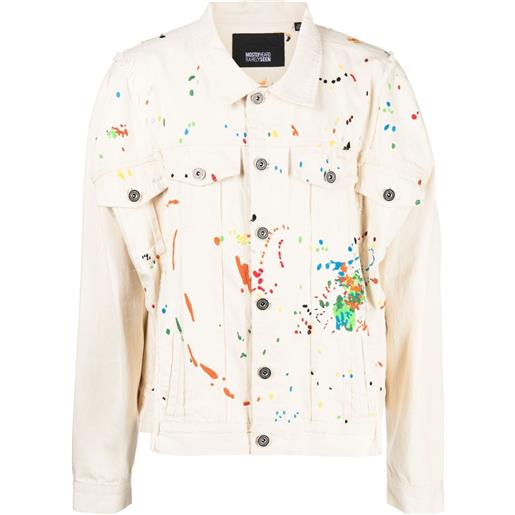 Mostly Heard Rarely Seen giacca denim con ricamo - toni neutri