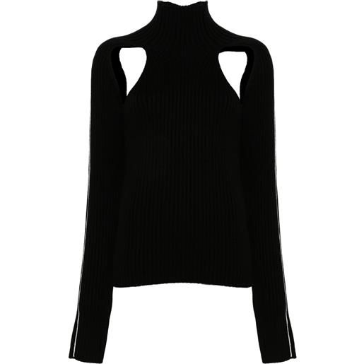 Peter Do maglione con cut-out - nero