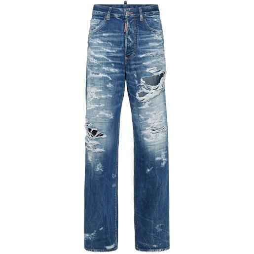 DSQUARED2 jeans san diego con effetto vissuto - blu
