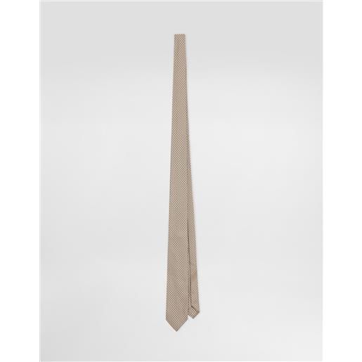 Dolce & Gabbana cravatta martini in jacquard microdisegni