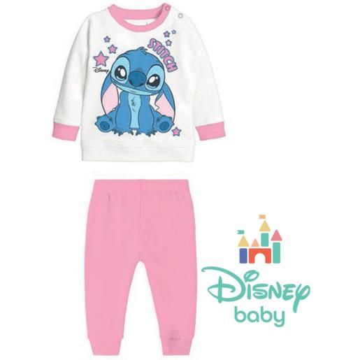 Disney pigiama felpato stitch bimba 12m-30m Disney cod. Dy32a1403