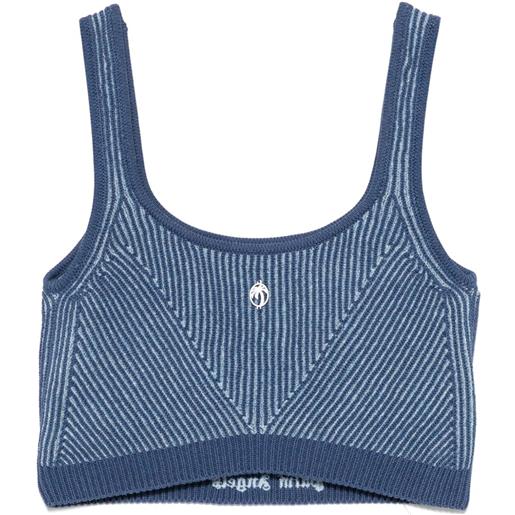 Palm Angels canotta a coste - blu