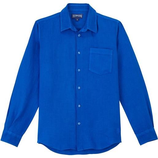 Vilebrequin camicia con ricamo - nero