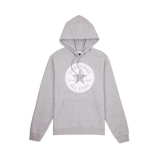 Converse chuck felpa con cappuccio, grigio, s unisex-adulto