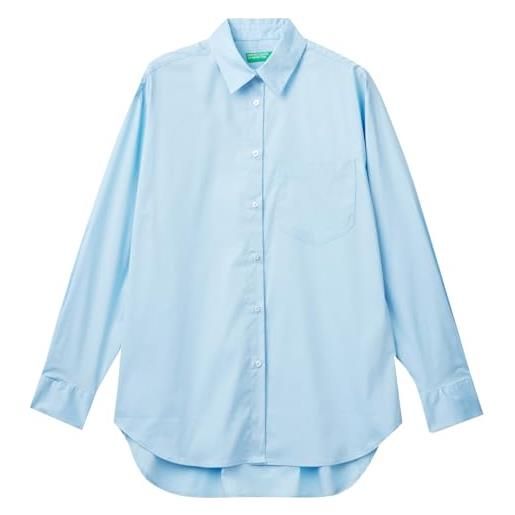 United Colors of Benetton camicia 51judq0a1, bianco, l donna