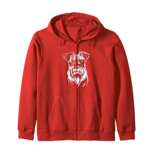 Cane Schnauzer carino felpa con cappuccio