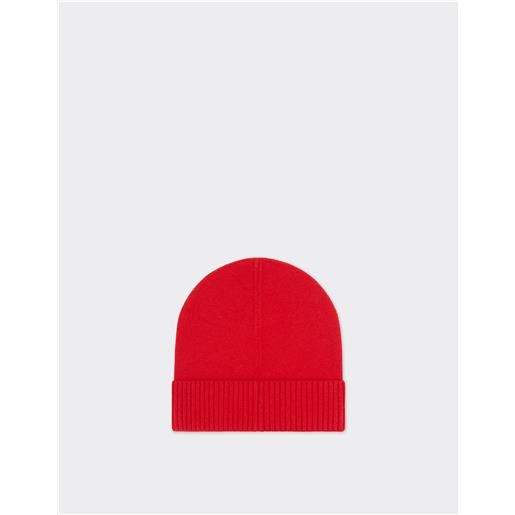 Ferrari beanie in cashmere - cappellini rosso dino os