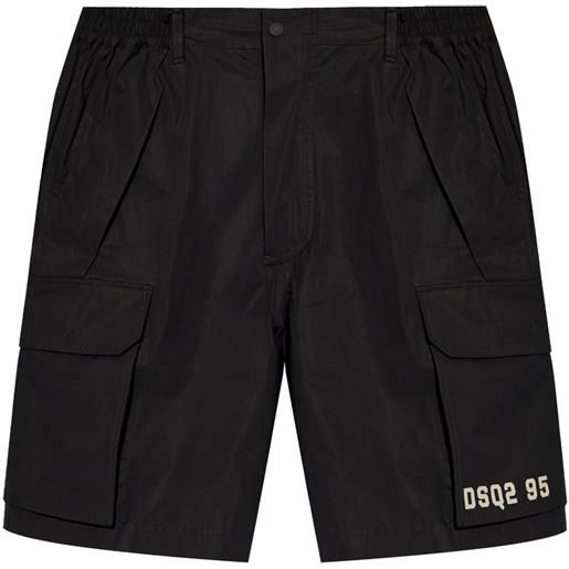 DSQUARED2 cargo con stampa - nero