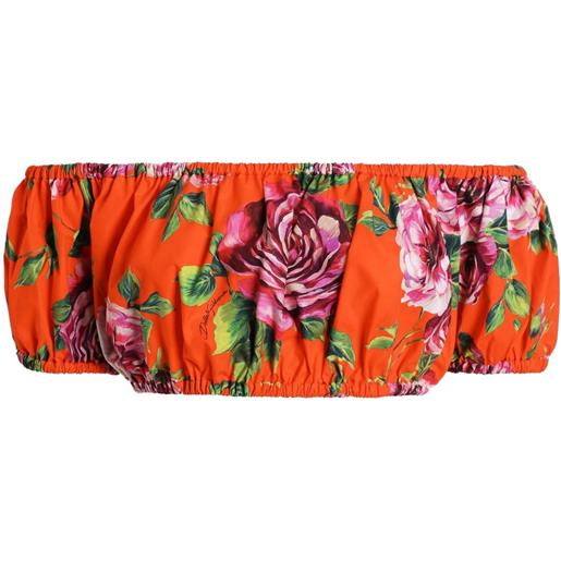Dolce & Gabbana top a fiori - rosso