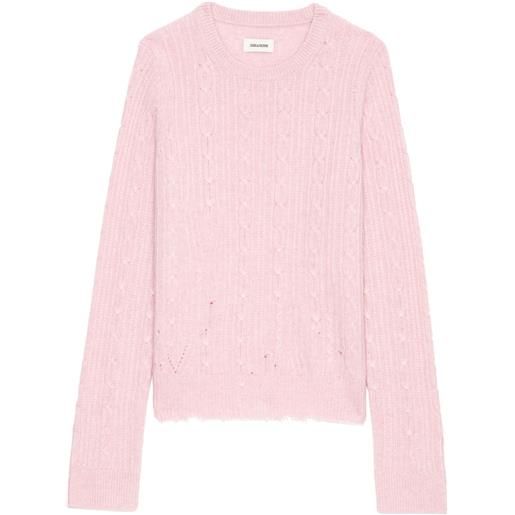 Zadig&Voltaire maglione jonasson - rosa