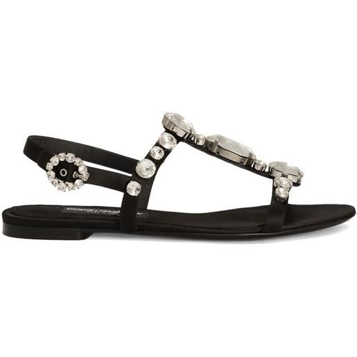 Dolce & Gabbana sandali bianca con decorazione - nero