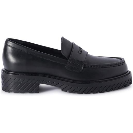 Off-White mocassini combat - nero