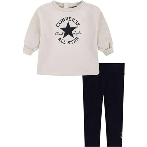 HADDAD CONVERSE set felpa crewneck e leggins converse