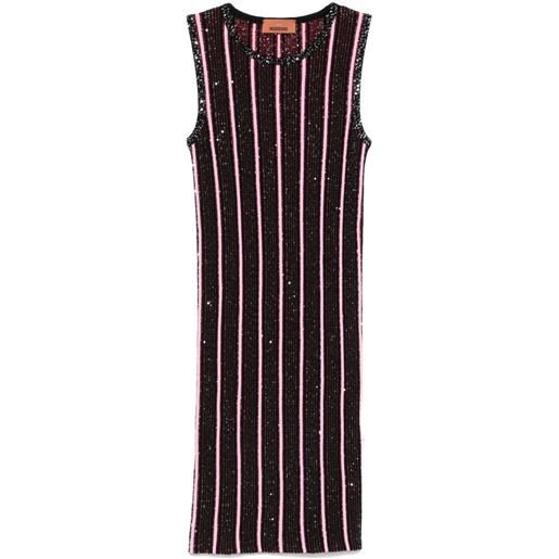 Missoni abito corto con paillettes - nero
