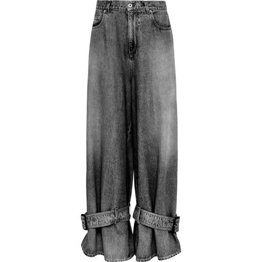 JW Anderson jeans con fibbia - grigio