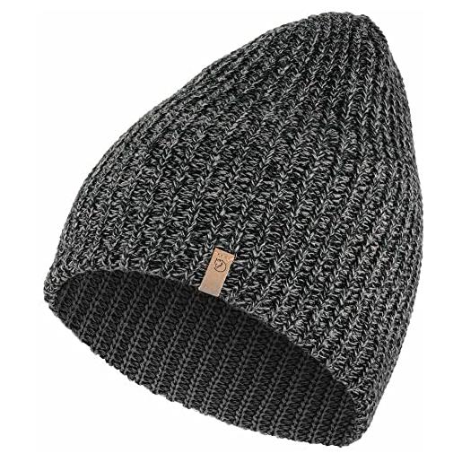 Fjällräven fjallraven övik melange cappello, unisex - adulto, nero, taglia unica