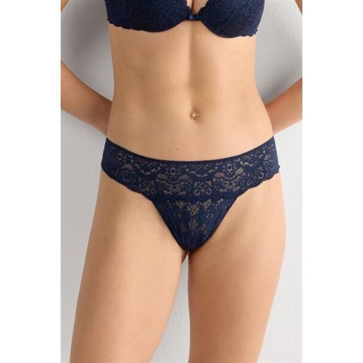 Intimissimi brasiliana in pizzo blu