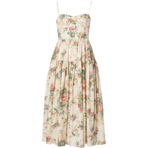 ERDEM abito a fiori - toni neutri