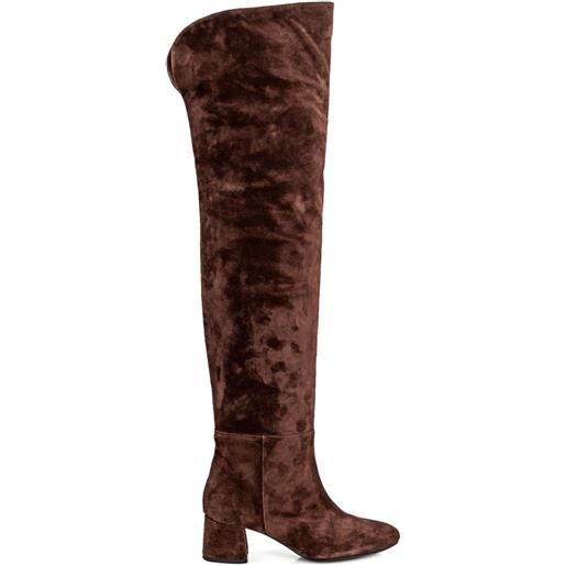 Anna F. stivali in suede - marrone