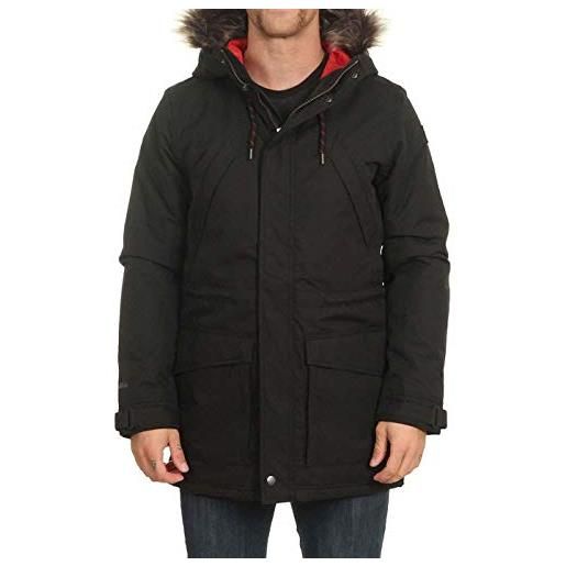 O'neill lm flint canvas parka tecnico da uomo, uomo, 9p0121, nero, m