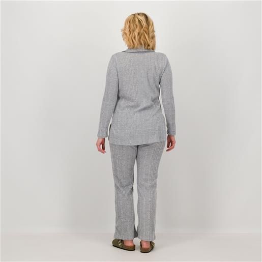 Cuddl Duds completo donna con camicia e pantaloni in maglia a coste